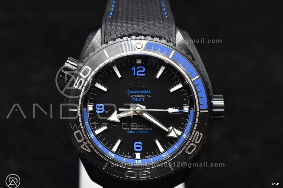 Best Blue Edition Ocean Ceramic A8906 VSF Deep 1:1 Real Nylon on Clone Strap 45.5mm Black Black Super Planet 1231